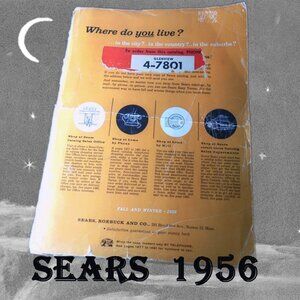 Vintage Sears Catalog 1956 Fall Winter